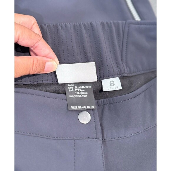 Obermeyer Womens Pants Gray Flared Ankle Zip Ski Snowboard Winter Outdoor Size 8 - Picture 10 of 11